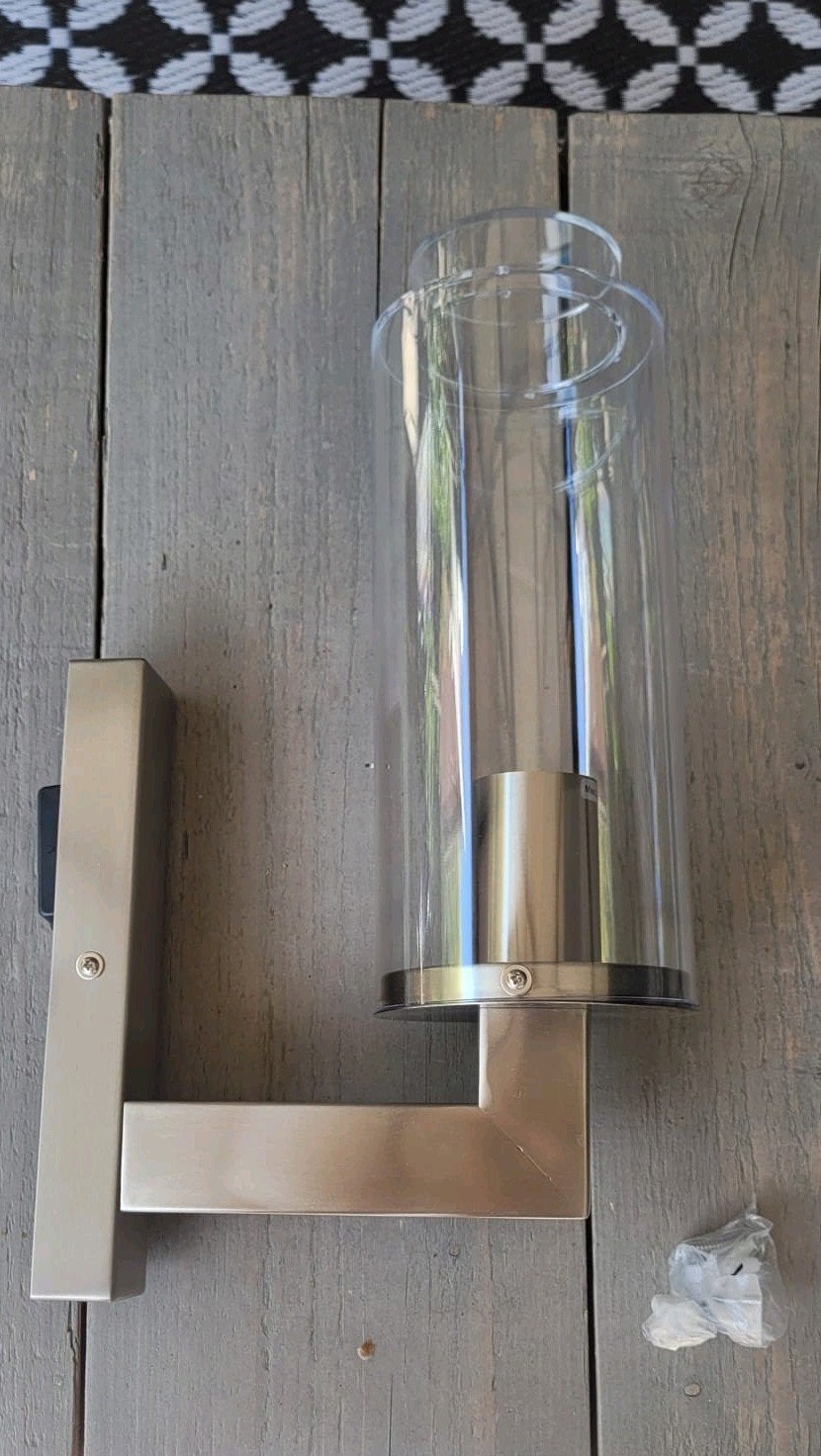 Jan des Bouvrie Buitenlamp Cilinder Transparant, Huis en Inrichting, Geschikt voor buiten, Nieuw, Buitenlamp, Zilver