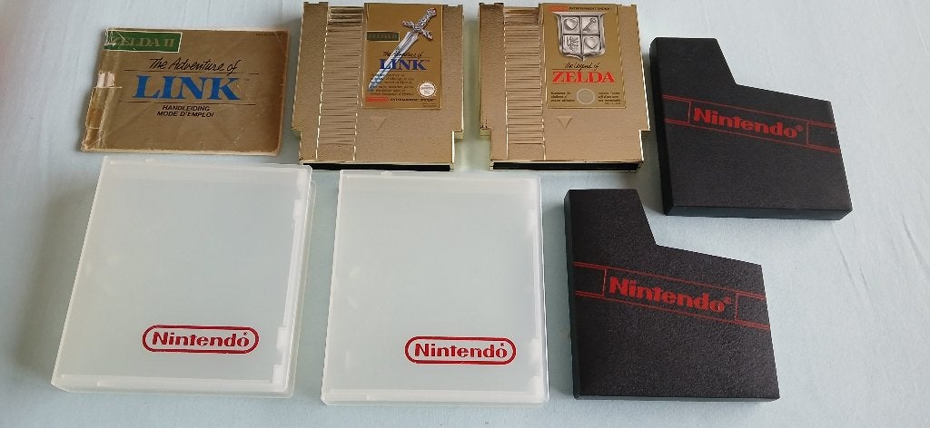 2x Zelda voor de NES deel 1 en 2., Spelcomputers en Games, Gebruikt, 1 speler, Ophalen of Verzenden, Role Playing Game (Rpg)