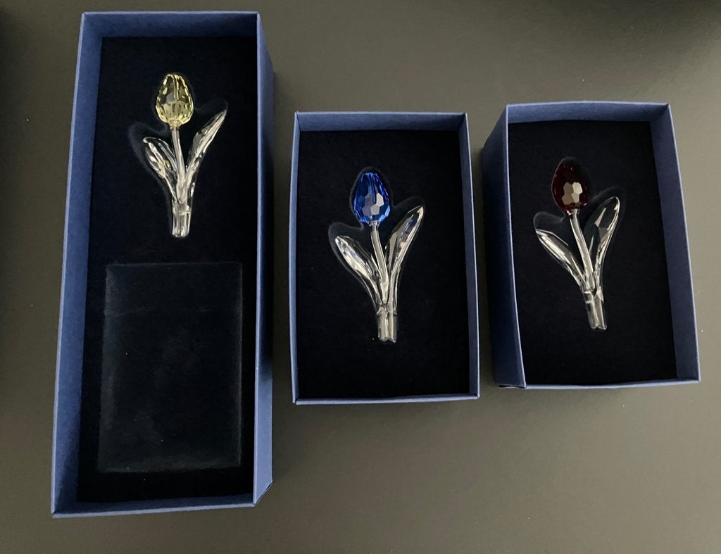 Swarovski Tulpen ledengeschenk, Ophalen of Verzenden, Zo goed als nieuw, Figuurtje