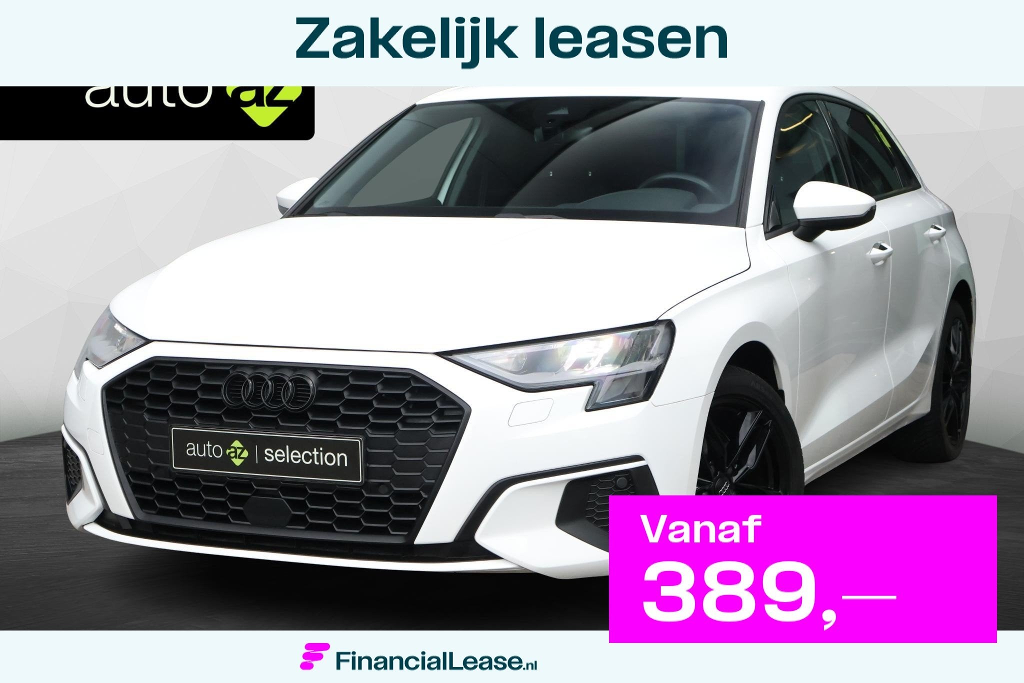 Audi A3 Sportback 30 TFSI Pro Line / DAB / Cruise control, Stof, Gebruikt, Wit, Origineel Nederlands