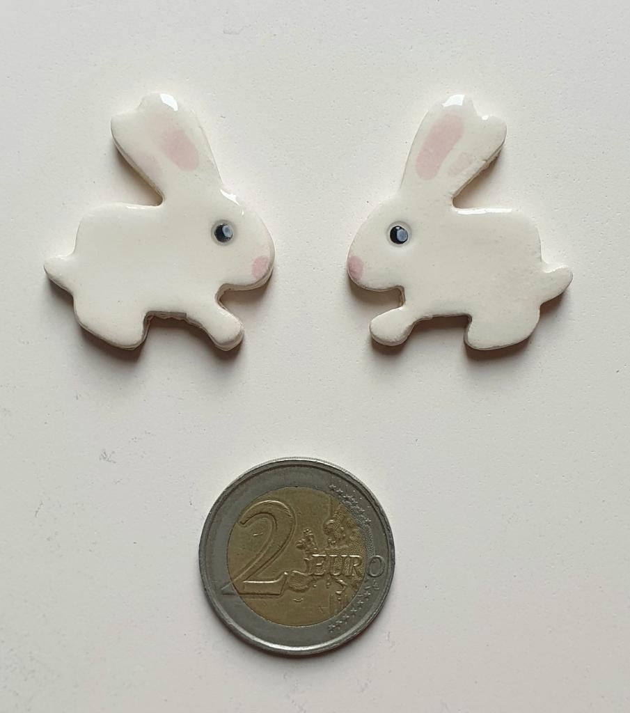 Mozaïek steentjes handgemaakte keramiek konijntjes, W1B, Verzenden, Handgemaakt, Dieren, Nieuw