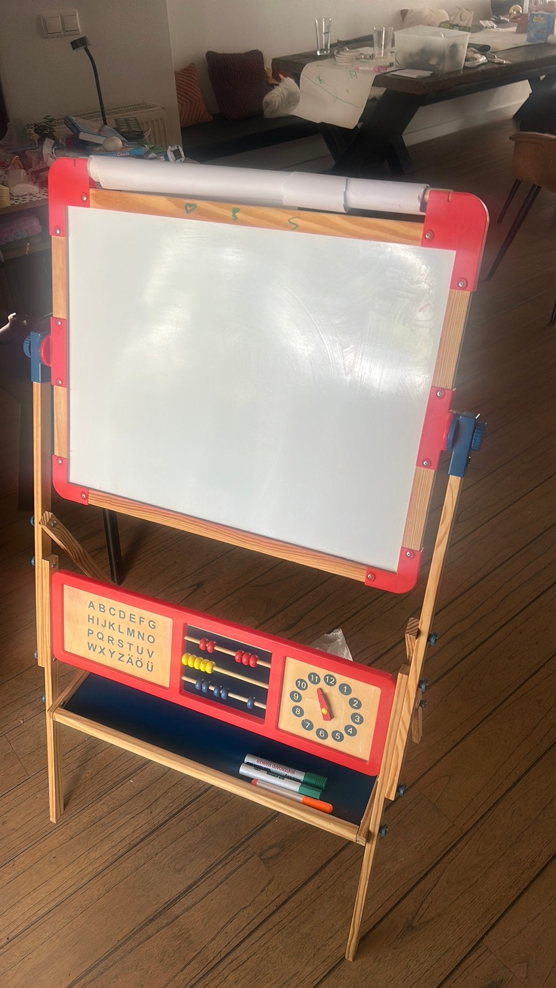 Schoolbord 110 cm hoog whiteboard krijtbord, Diversen, Schoolborden, Ophalen, Zo goed als nieuw, Krijtbord