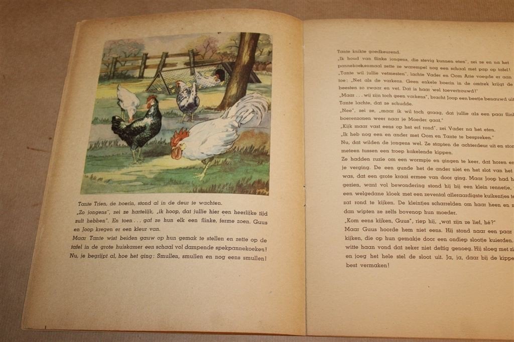Op de Boerderij — Vintage Prentenboek Jaren 50 Jacob Lang, Ophalen of Verzenden, Gelezen