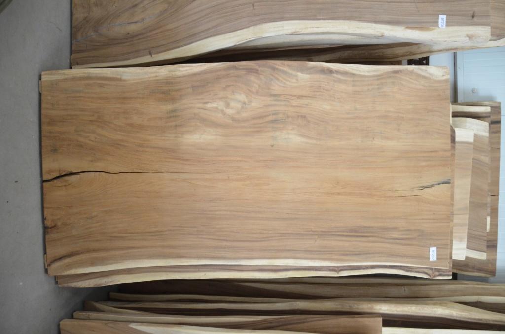 Boomstamtafel 220 cm suar -BT 217 - 2,2 meter boomstamtafel, Verzenden, Nieuw, Hout