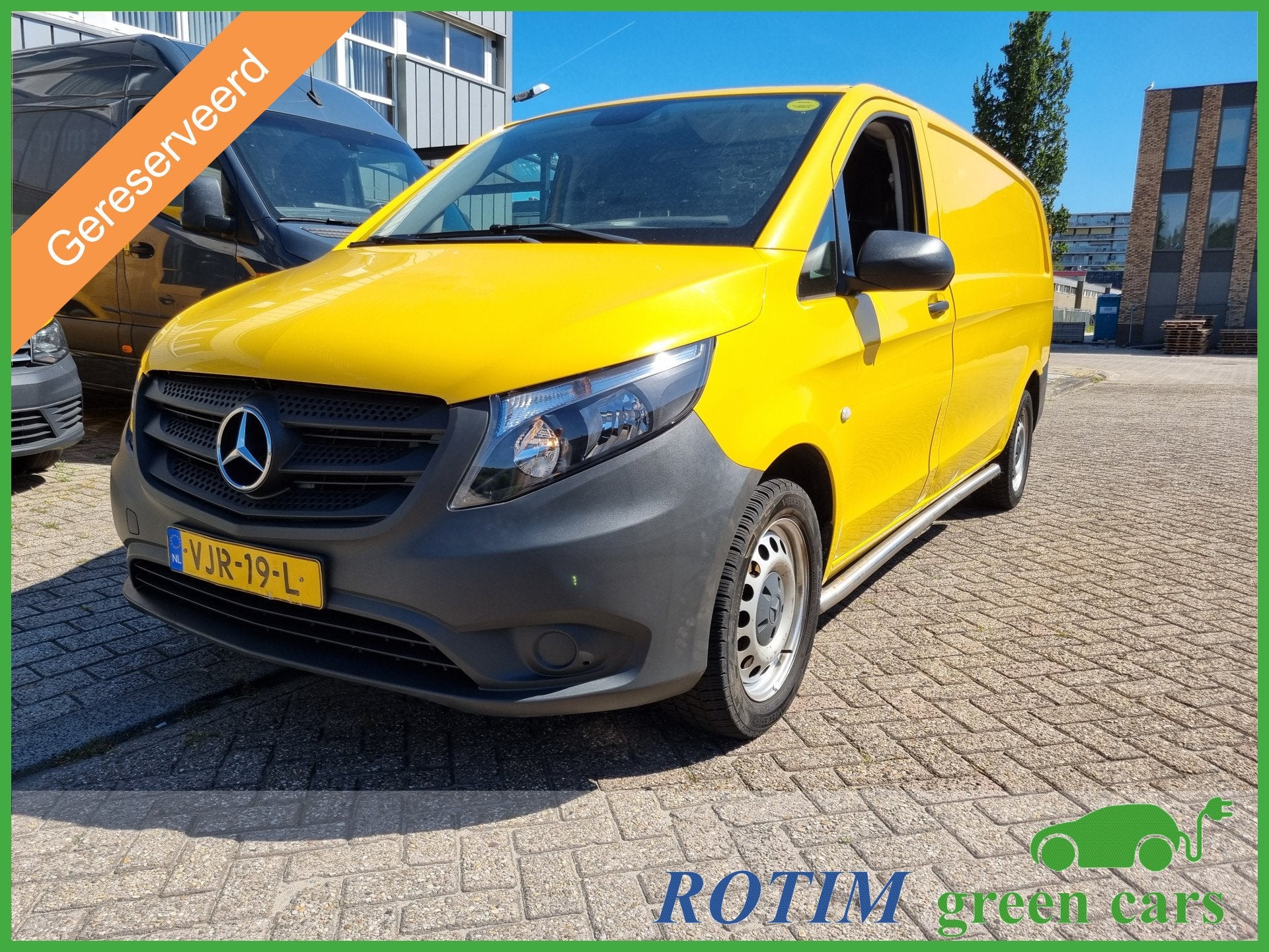 Mercedes-Benz eVito eVito Extra Lang 41 kWh inruil/fin mogel, Auto's, Stof, Gebruikt, Zwart, Stoelverwarming