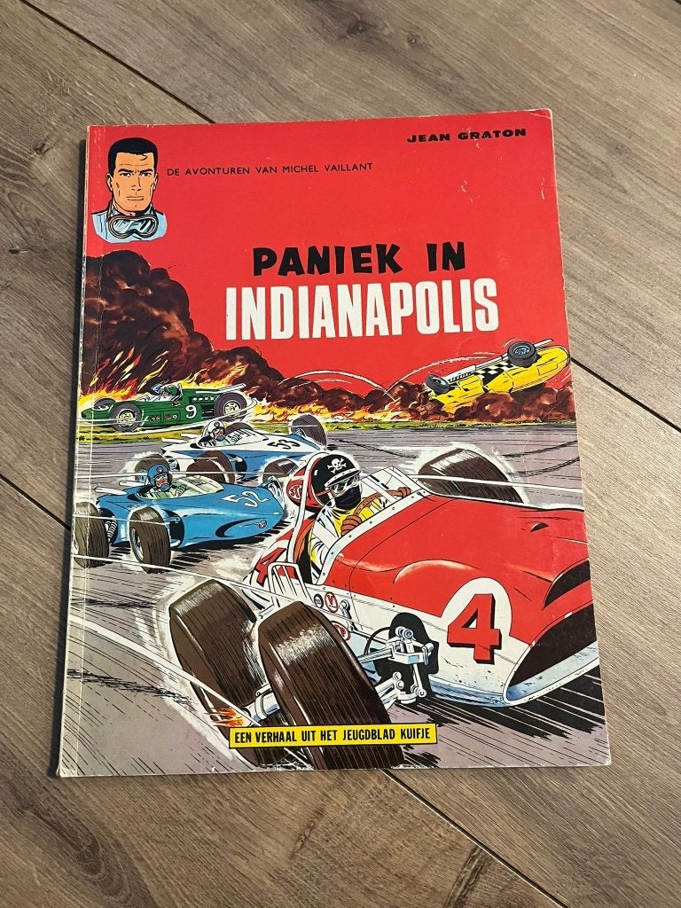 Michel Vaillant 11 – Paniek in Indianapolis, Eén stripboek, Ophalen of Verzenden, Zo goed als nieuw