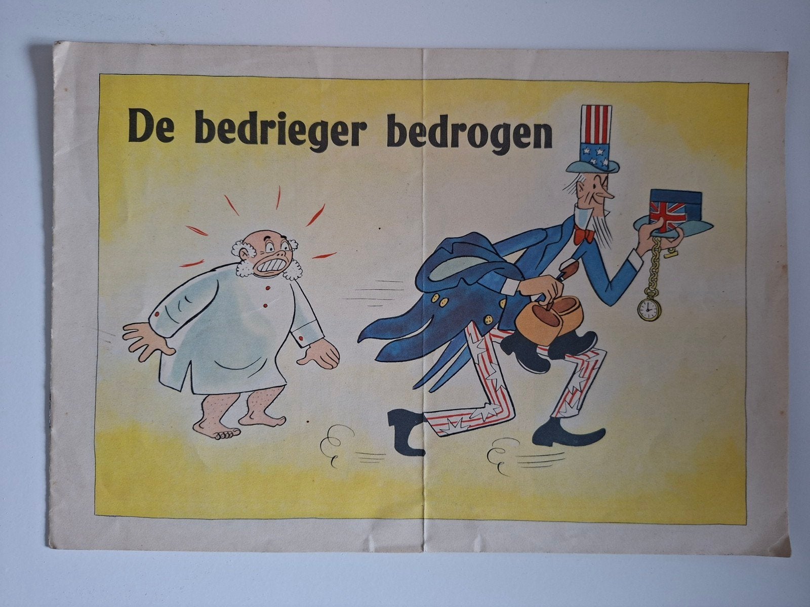 NSB Brochure 'De bedrieger bedrogen' 1942, Verzamelen, Ophalen, Engeland, Boek of Tijdschrift