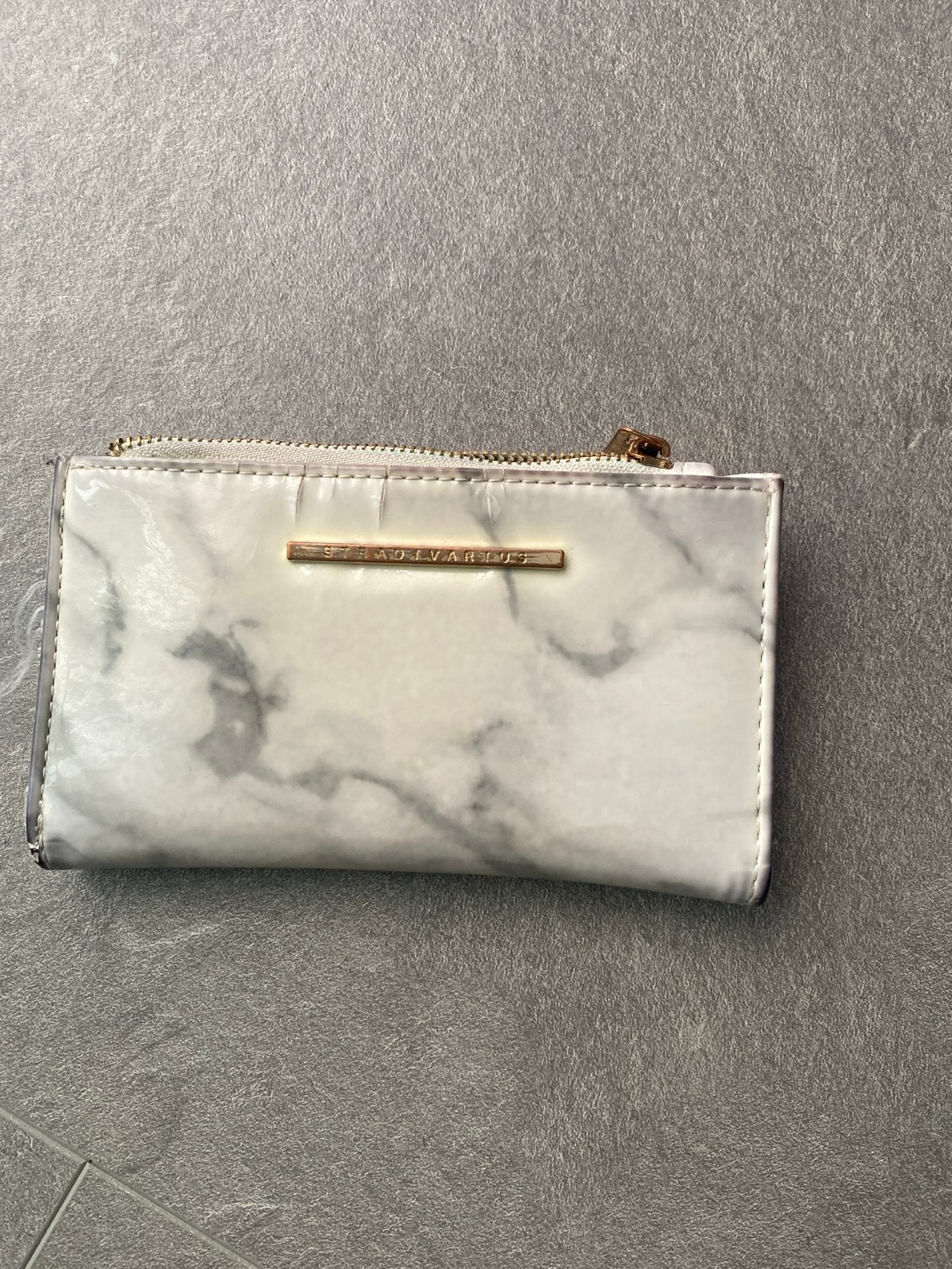Stradivarius portemonnee met marmerlook, Ophalen of Verzenden, Gebruikt, Wit, Overige merken