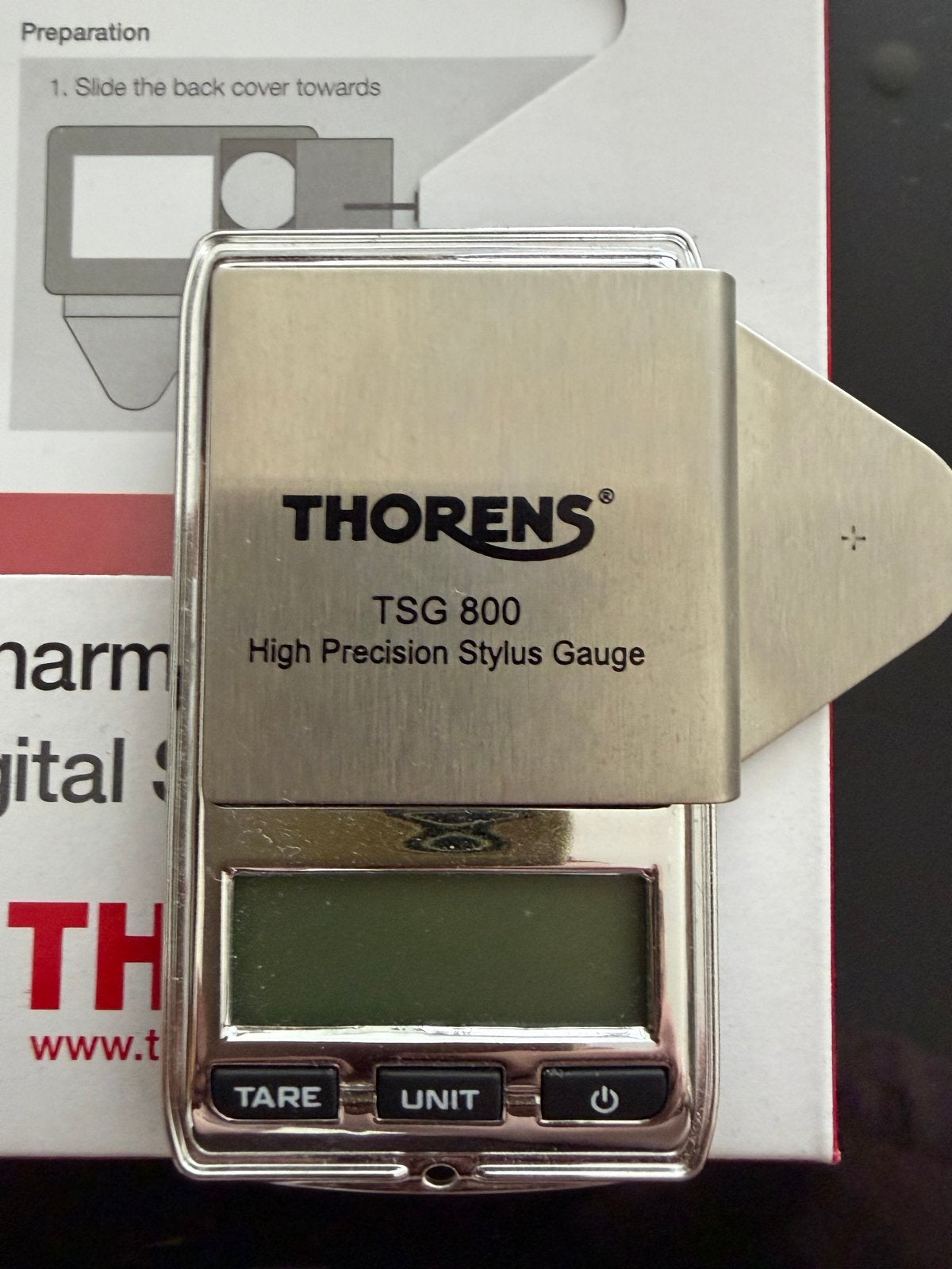 Thorens TSG 800 Digitale Naalddrukmeter - Als NIEUW, Ophalen of Verzenden, Zo goed als nieuw, Platenspeler-onderdeel, Thorens