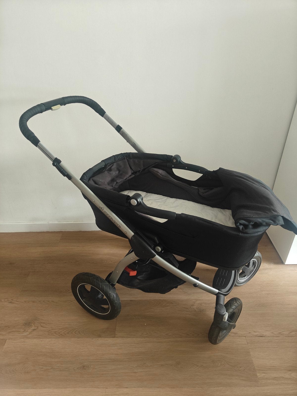 Maxi-Cosi Mura Plus 3 kinderwagen met reiswieg en voetenzak, Ophalen, Gebruikt, Maxi-Cosi, Met reiswieg