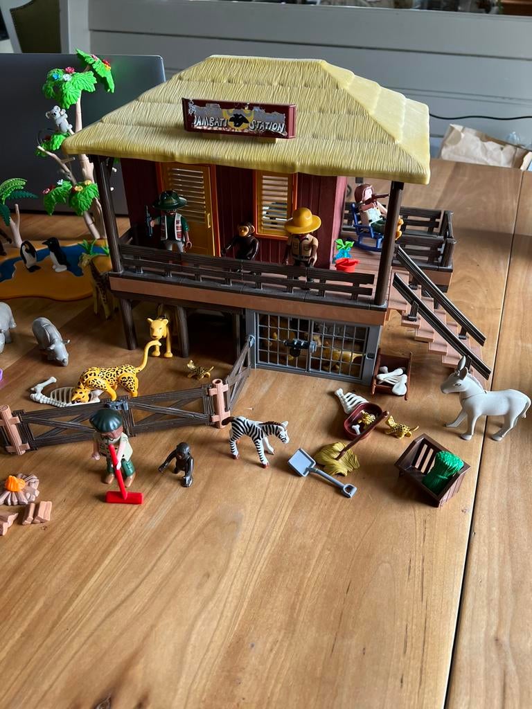 Safari huis plus dieren Playmobil, Ophalen of Verzenden, Zo goed als nieuw