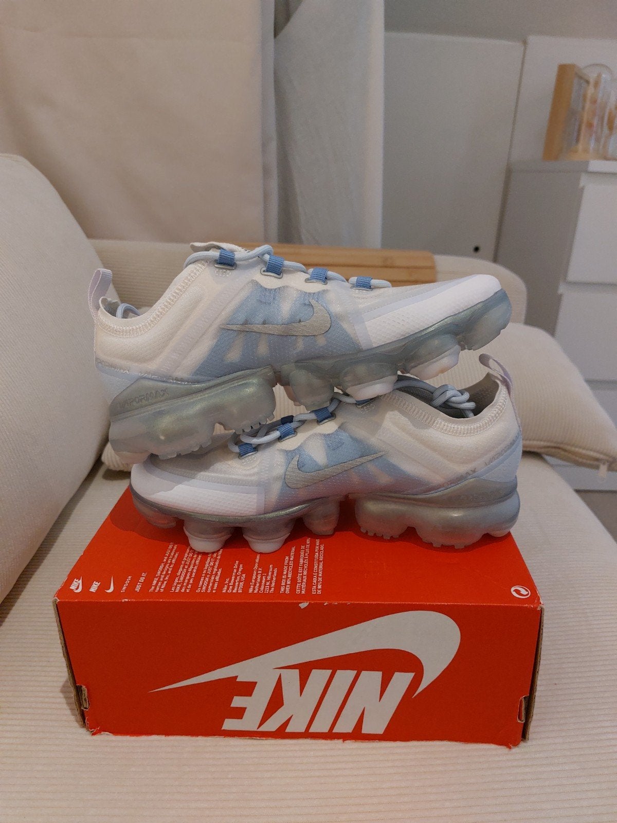 Nike Air VaporMax Flyknit 3 sneakers - maat 38.5, Ophalen, Wit, Nike, Sneakers of Gympen