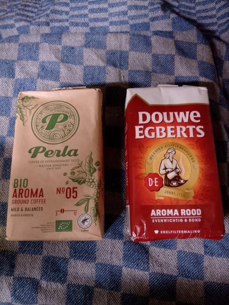 Gemalen koffie Douwe Egberts of Perla biologische, Ophalen of Verzenden