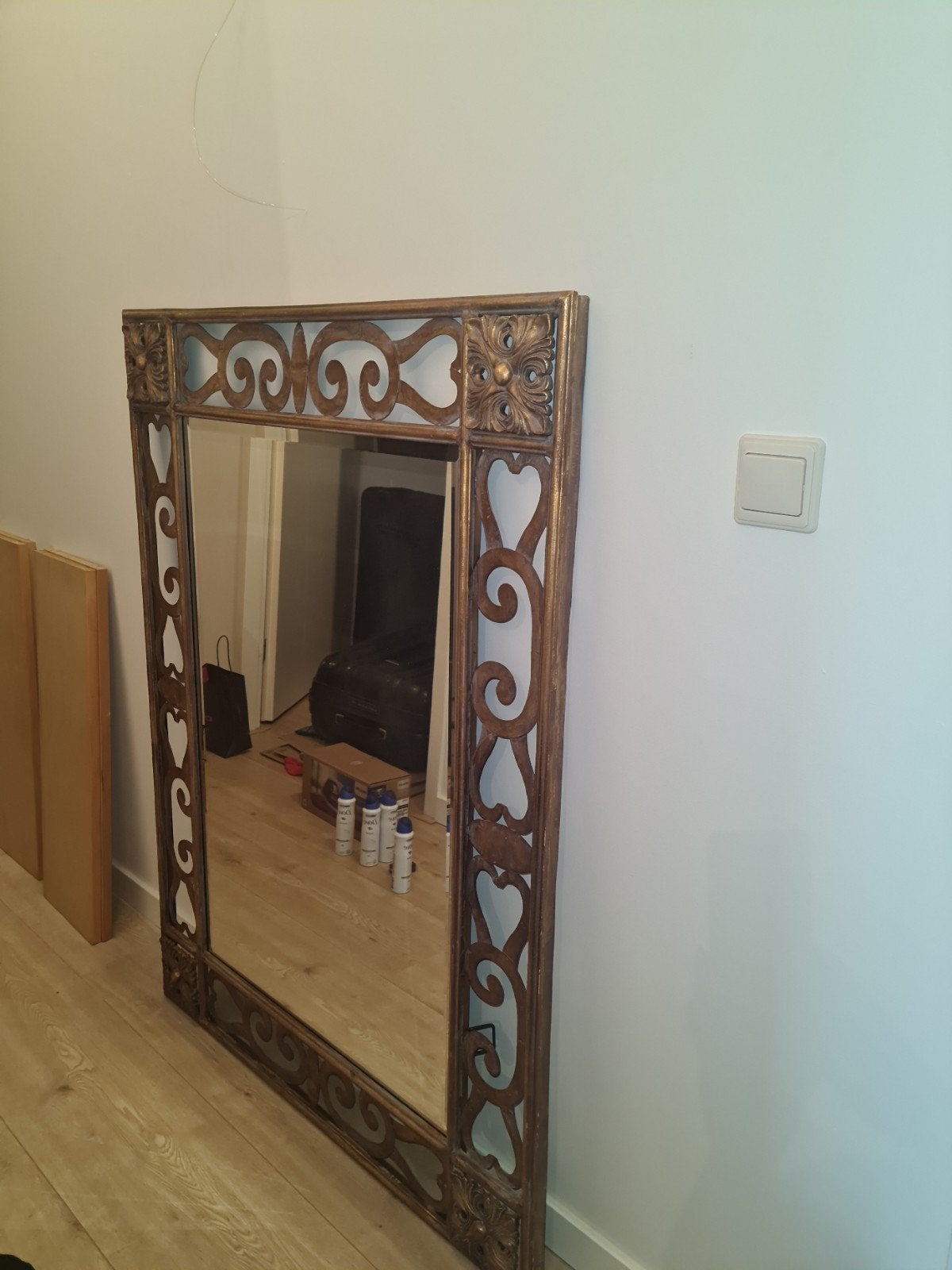 spiegel 122x92, Ophalen, 100 tot 150 cm, Zo goed als nieuw, 75 tot 100 cm