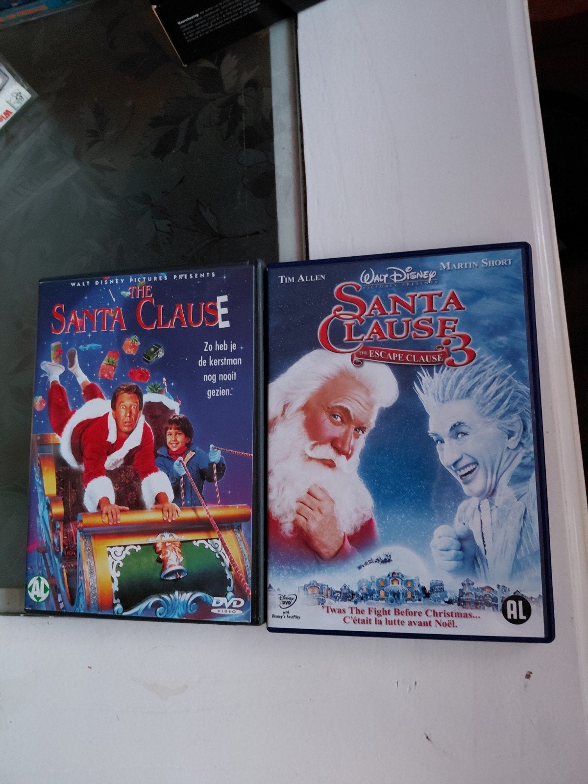 Disney The Santa Clause 1 & 3 dvd's., Alle leeftijden, Ophalen of Verzenden, Zo goed als nieuw, Kerst