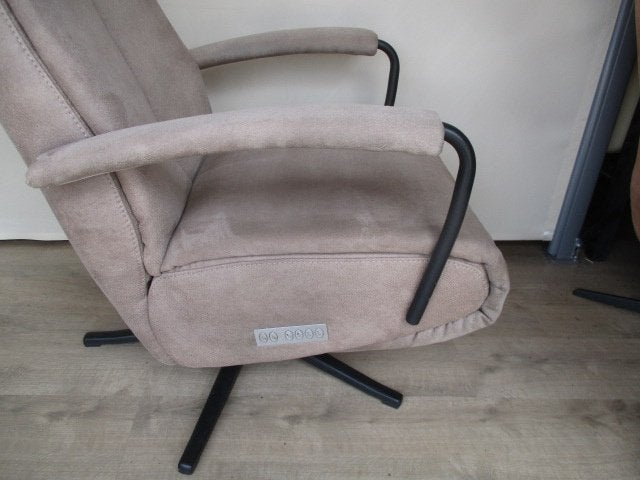 NIEUWSTAAT Prominent C100 stof beige elektr. medium, Ophalen of Verzenden, Zo goed als nieuw, Hout