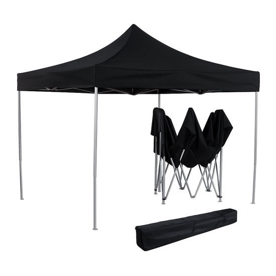Te Huur! Zwarte Opvouwbare Partytent - Ideaal voor Feesten, Opvouwbaar, Partytent, Minder dan 4 meter, Nieuw