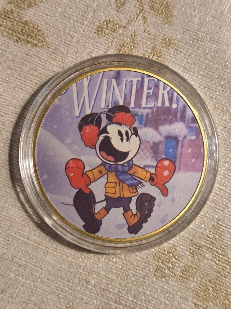 Mickey Mouse Winter Munt - Verenigde Staten, Ophalen of Verzenden