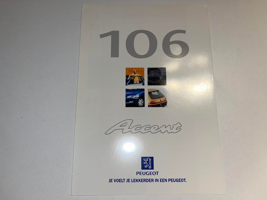 Folder Peugeot 106 accent, Ophalen of Verzenden, Zo goed als nieuw