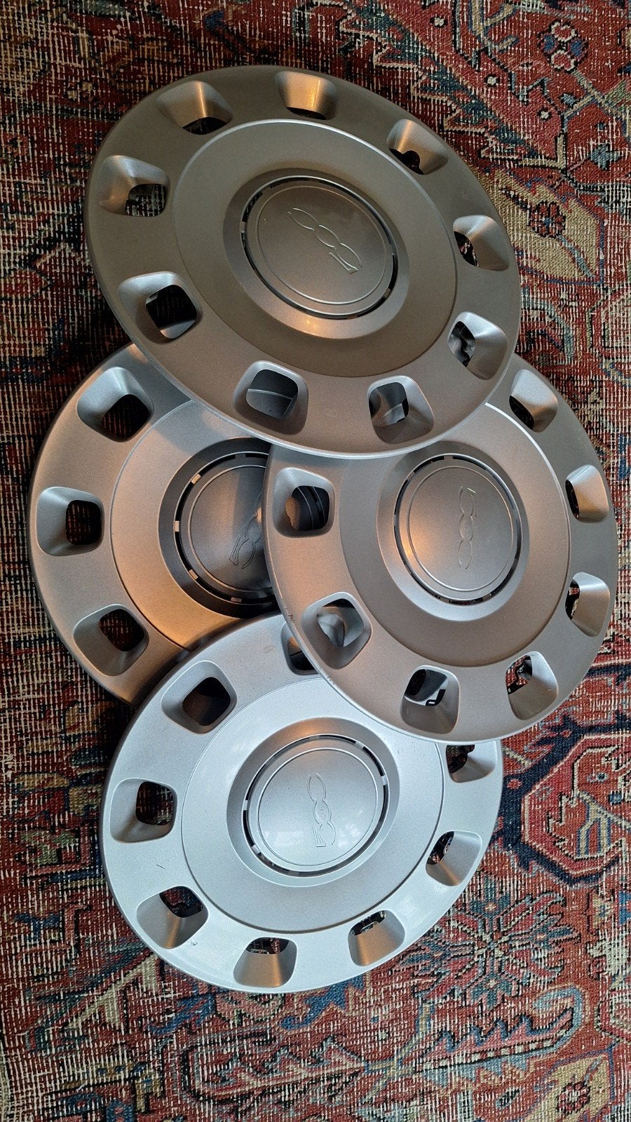 Set van 4 wieldoppen Fiat 500 - Goede staat, Ophalen of Verzenden, Gebruikt