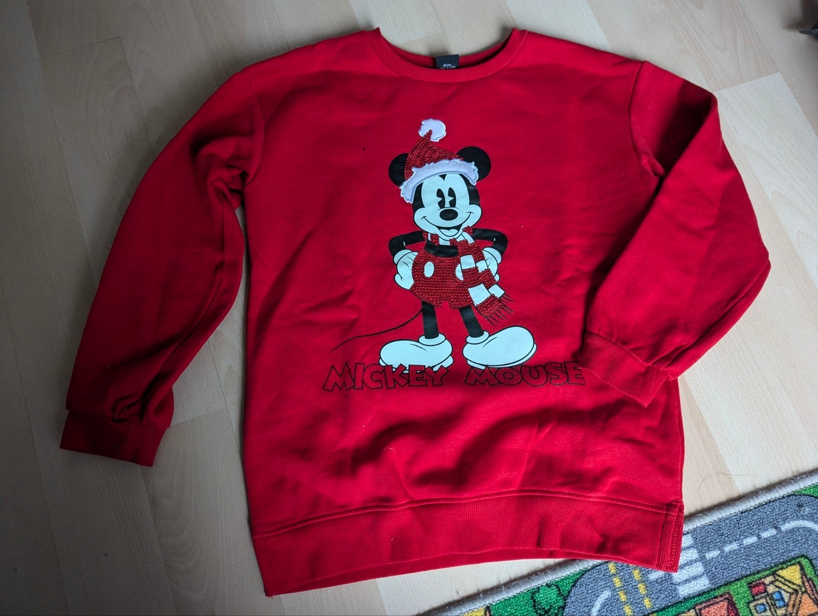 Kerst trui van Disney Mickey Mouse. Maat 158. 1 x Gedragen., Kinderen en Baby's, Kinderkleding | Maat 158, Disney, Meisje, Trui of Vest
