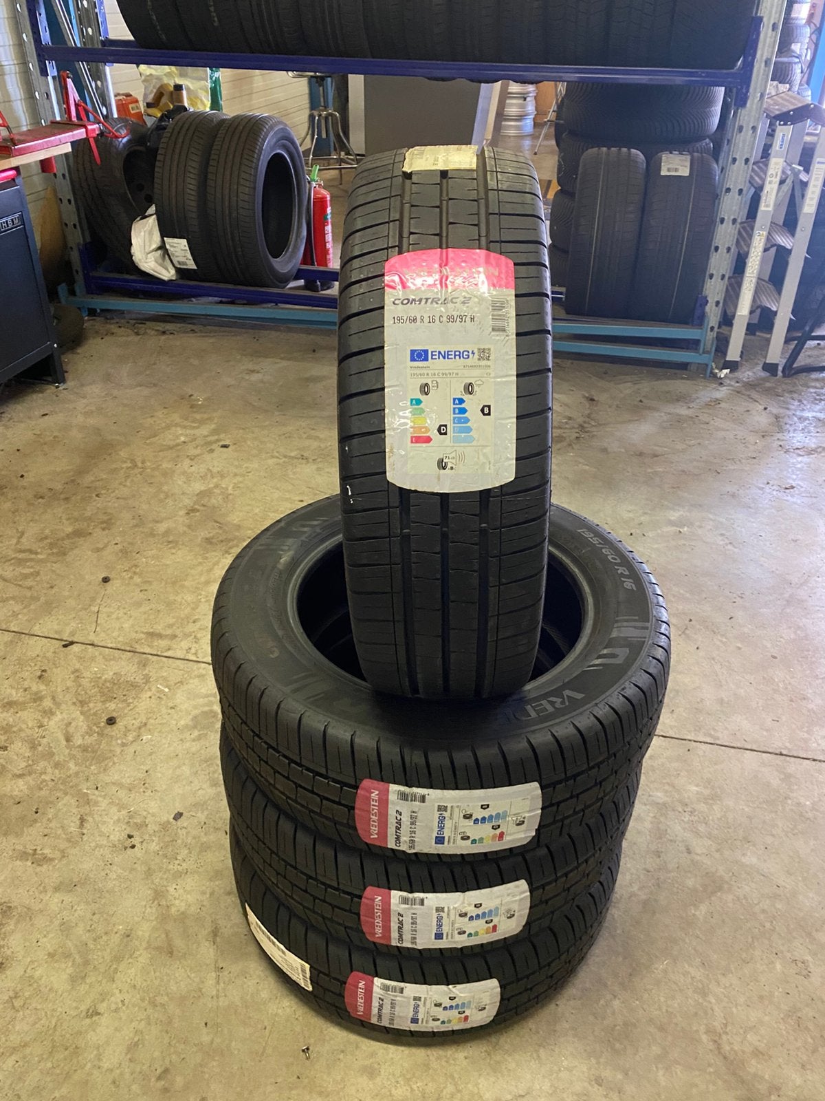 4 x 195/60R16c Vredestein Comtrac 2 banden NIEUW, Bestelwagen, 16 inch, Nieuw, Ophalen of Verzenden