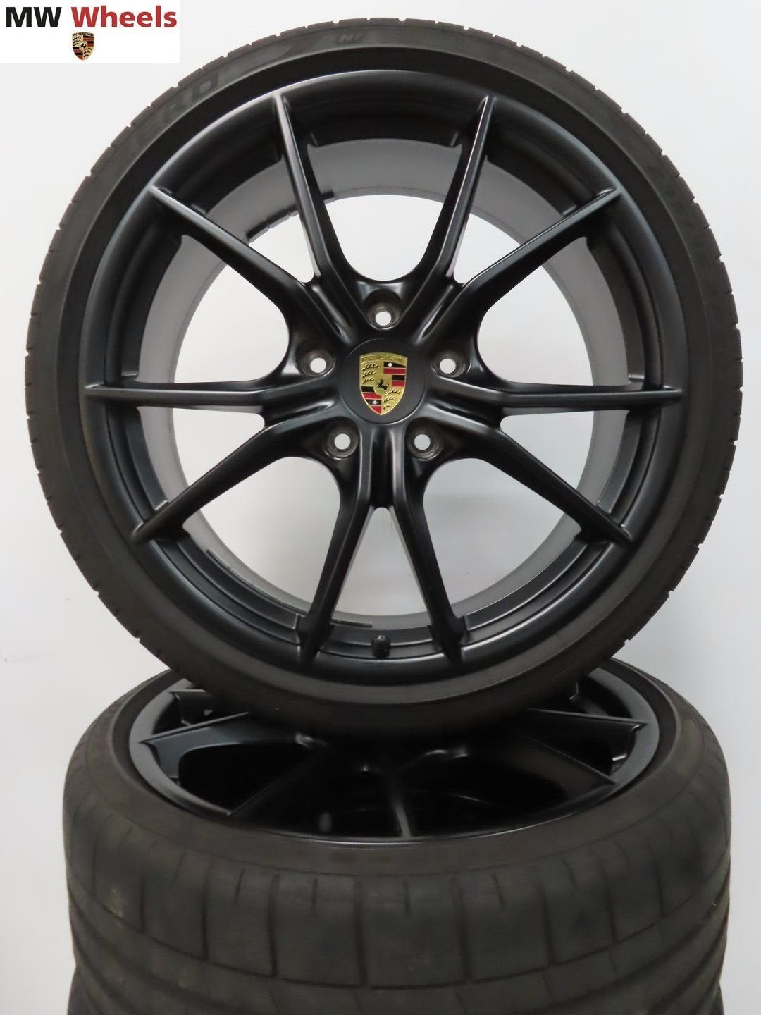 Porsche 20 inch velgen Boxster Cayman 718 982 zomerbanden, Gebruikt, -, -, Banden en Velgen