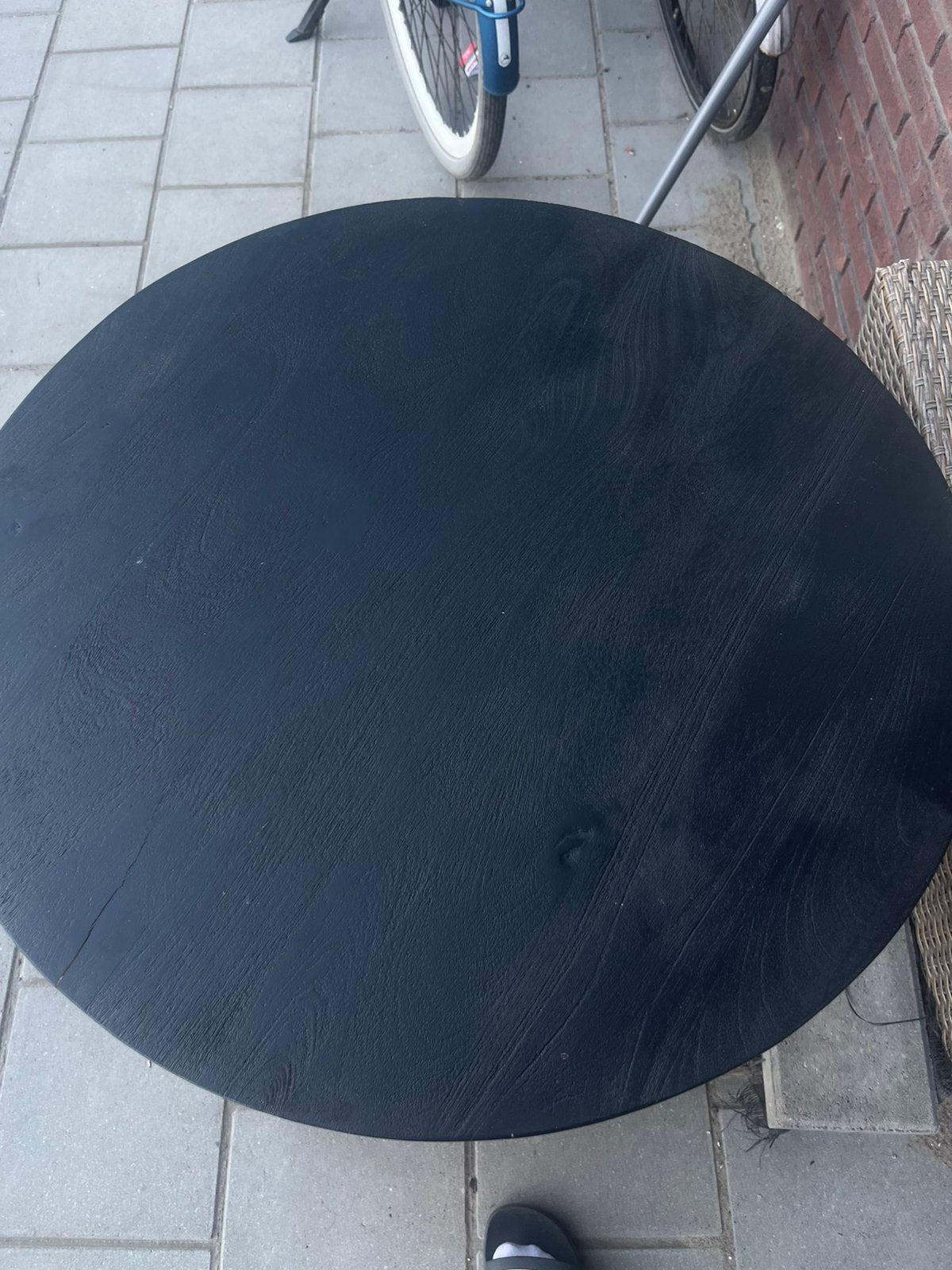 Mango hout zwart salon tafel, Ophalen, Zo goed als nieuw, Rechthoekig, Hout