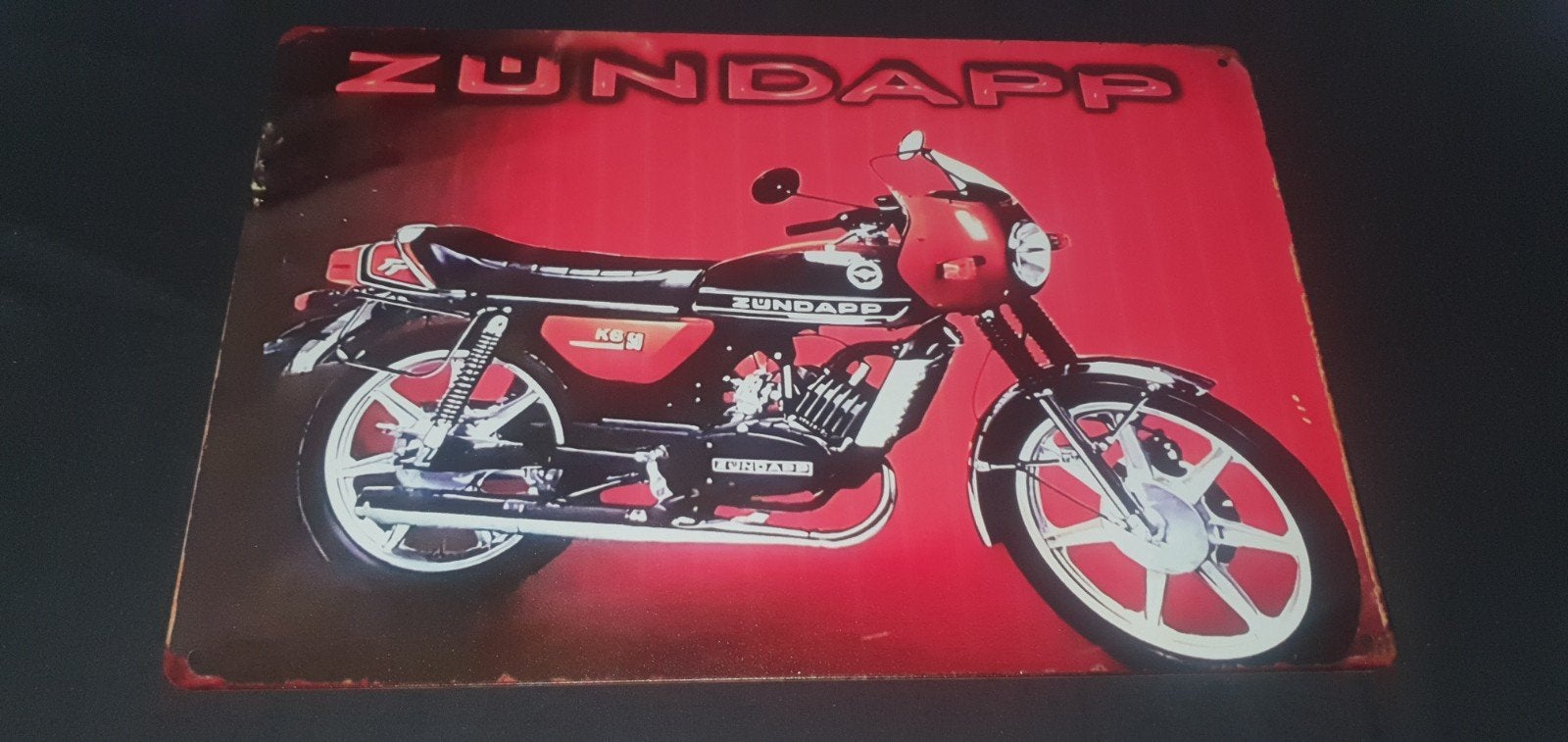 Wandbord met zundapp afbeelding. Ideaal voor de man cave., Ophalen of Verzenden, Nieuw, Reclamebord