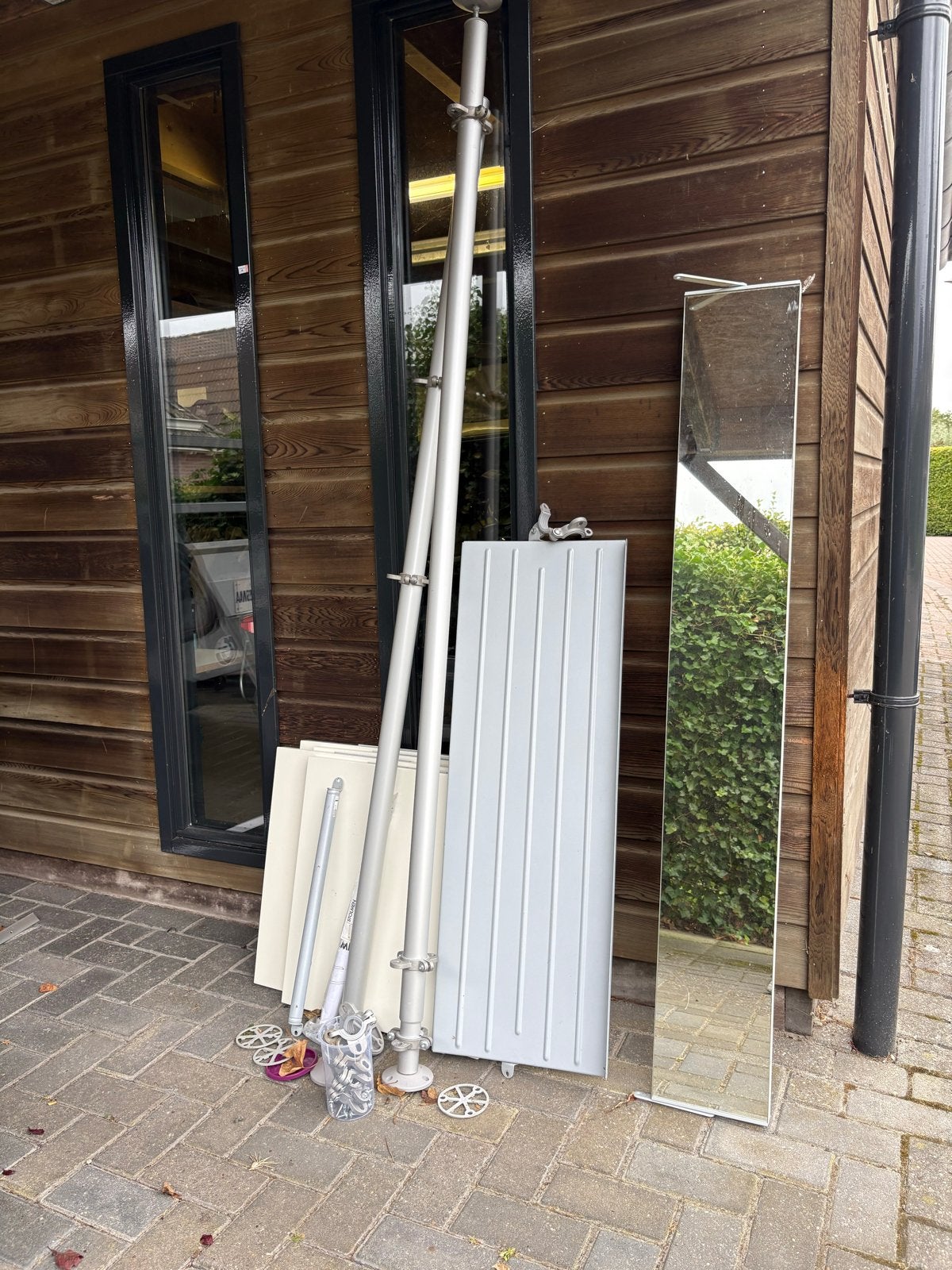 IKEA Stolmen opbergsysteem met spiegel en planken, Ophalen, Gebruikt, 200 cm of meer, 75 tot 100 cm