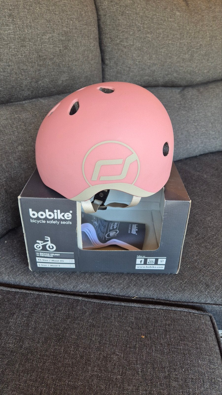 Bobike Fietshelm Kinderen - Maat XS - Roze, XS, Jongen of Meisje, Ophalen of Verzenden, Zo goed als nieuw