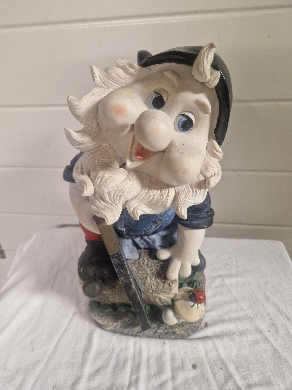 leuke tuinkabouter, Ophalen of Verzenden, Zo goed als nieuw, Kunststof, Tuinkabouter