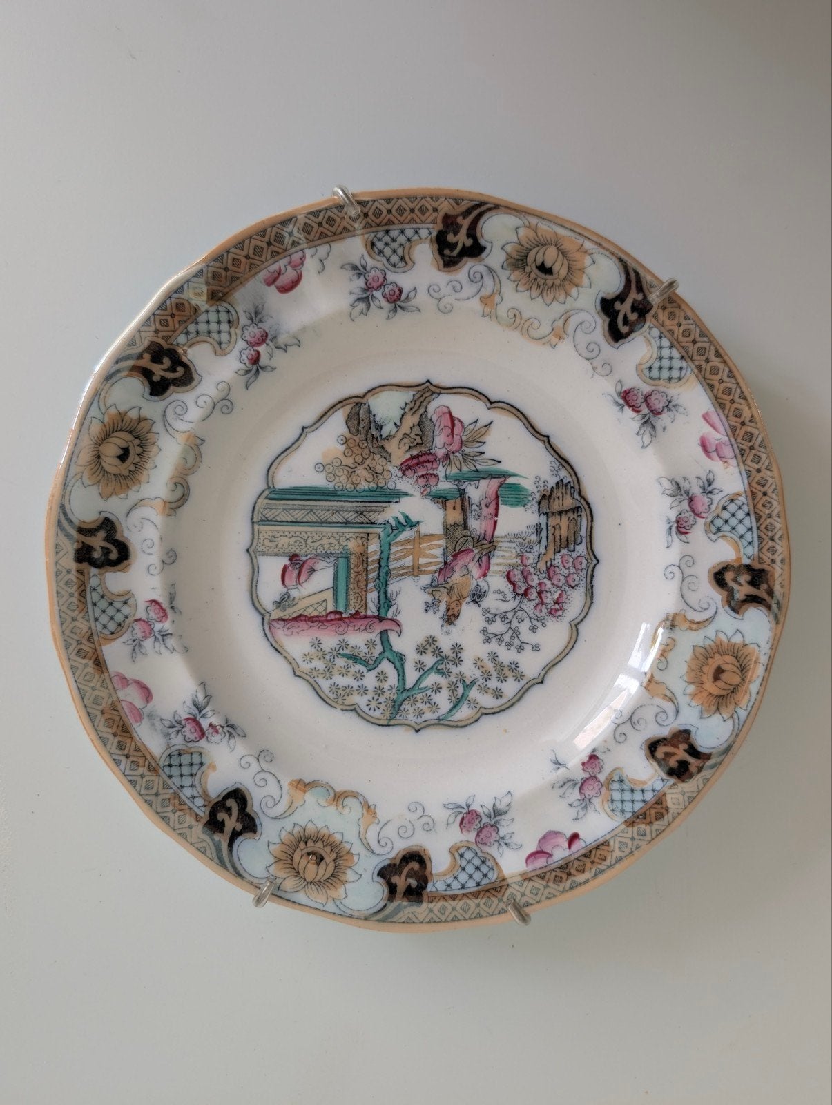 Antiek Petrus Regout Maastricht Canton bord – No. 1836, Antiek en Kunst, Ophalen of Verzenden