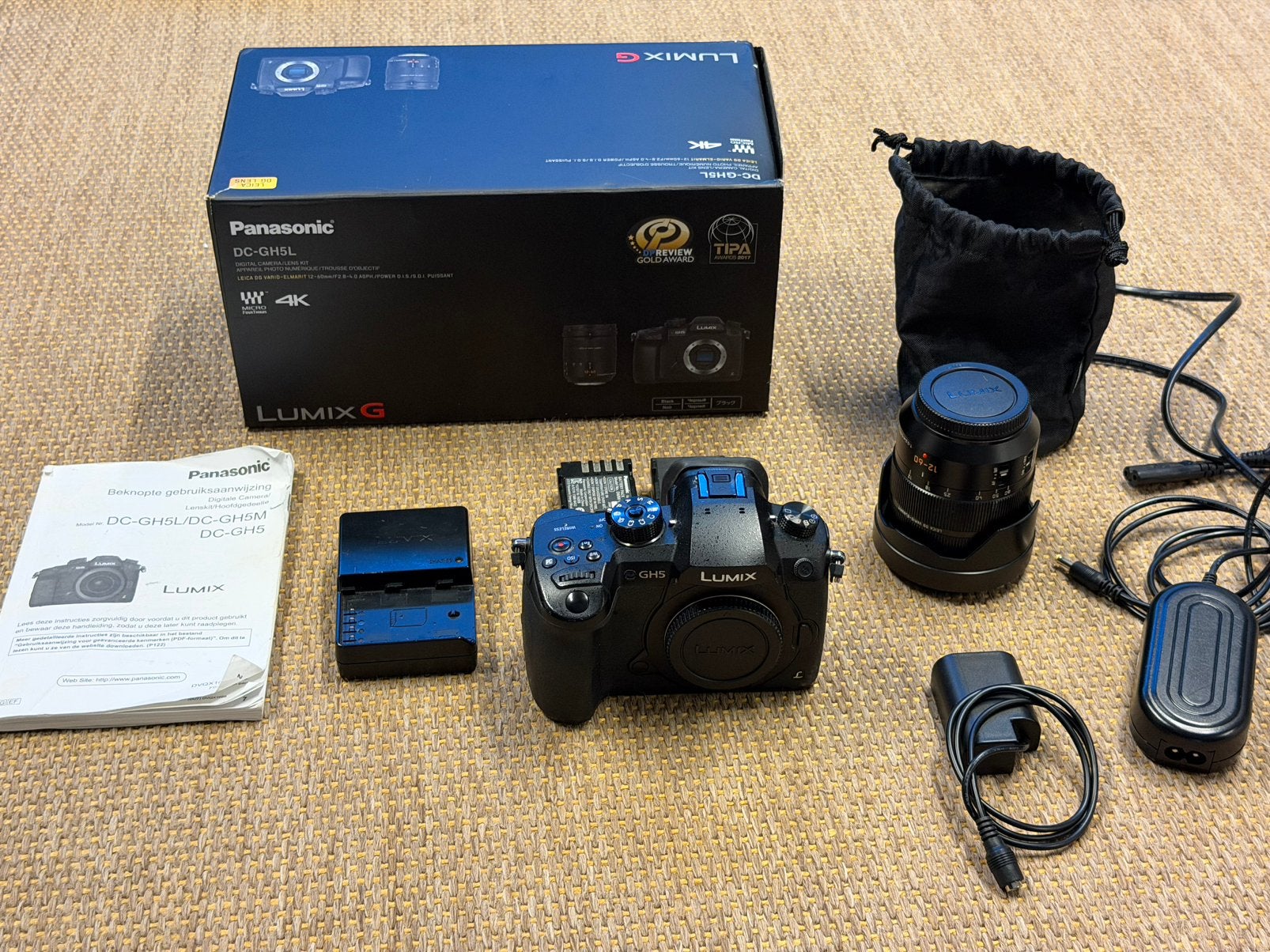 Panasonic GH5 L, met 12-60 Lens izgst inc verpakking, Ophalen of Verzenden, Zo goed als nieuw, Overige Merken, 8 keer of meer
