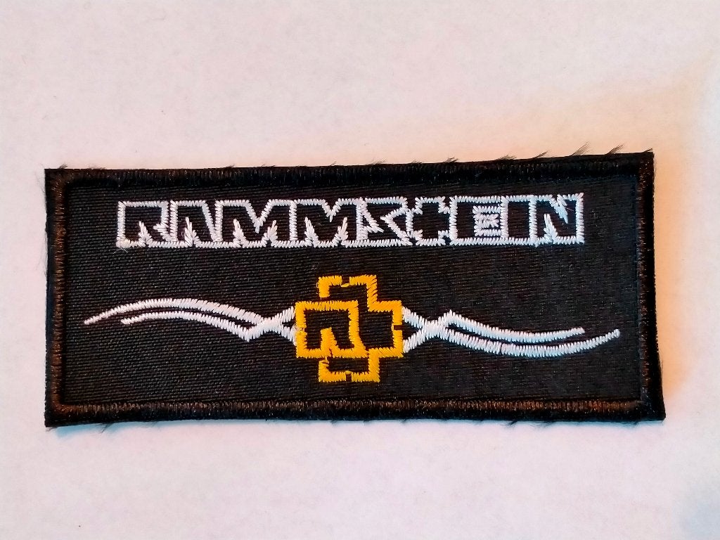 Rammstein rock muziek logo patch embleem kleding band nr. 6, Verzenden, Zo goed als nieuw, Kleding