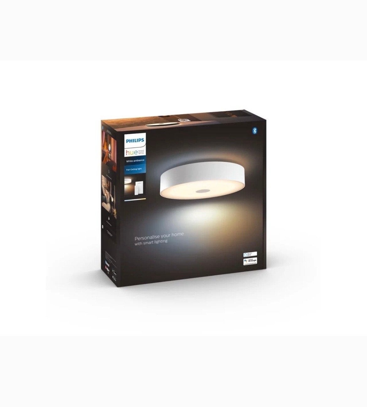 Philips Hue Fair Plafondlamp 42cm - Smart LED Verlichting, Modern, Ophalen of Verzenden, Wit, Plafondlamp