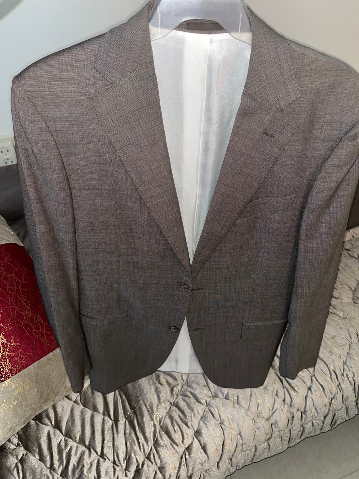 Suitsupply Colbert Taupe/Grijs Wol/Mohair Maat 98 (50), Ophalen of Verzenden, Nieuw, Maat 48/50 (M), Grijs