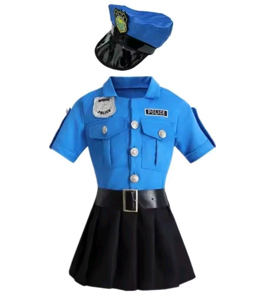 Politie jurkje maat 122/128 NIEUW, Kinderen en Baby's, Ophalen of Verzenden, Nieuw, 122 t/m 128, Meisje