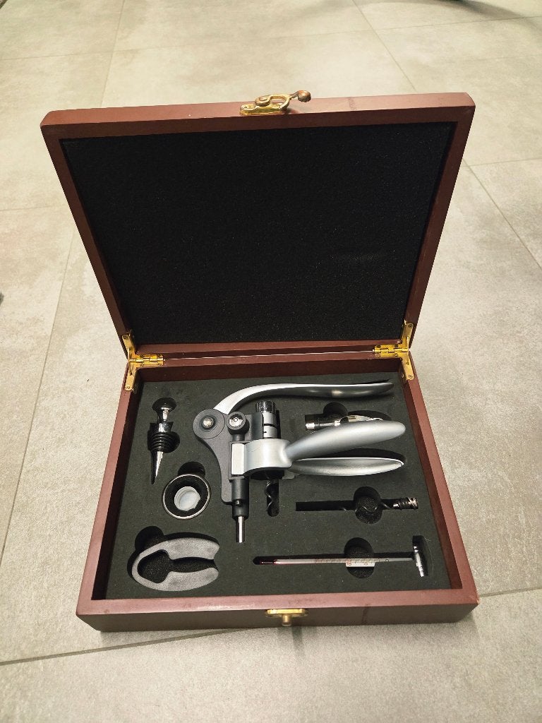 Wijn geschenkset - wijn accessoires, Ophalen, Zo goed als nieuw, Overige gebieden, Overige typen