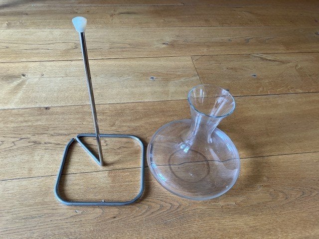 schot zwiesel decanter "classico" met standaard, Ophalen of Verzenden, Zo goed als nieuw, Frankrijk, Overige typen
