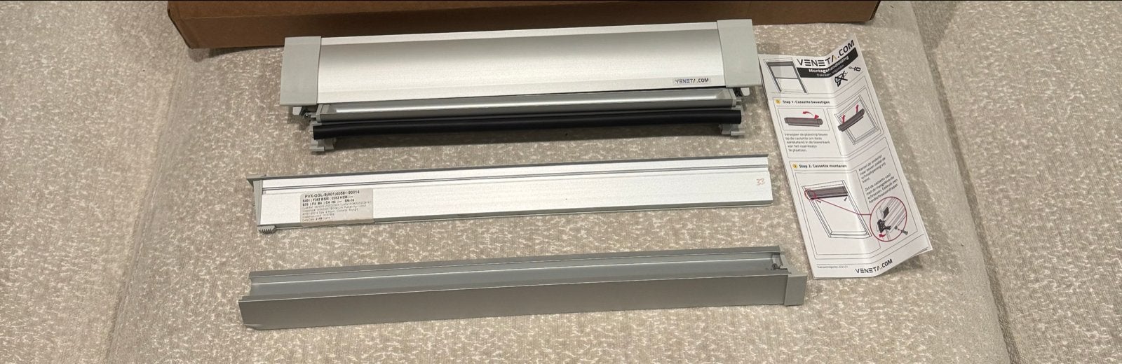VELUX Dakraam Rolgordijn Zwart VE228, Gebruikt, Overige merken, Verduisterend, Zwart