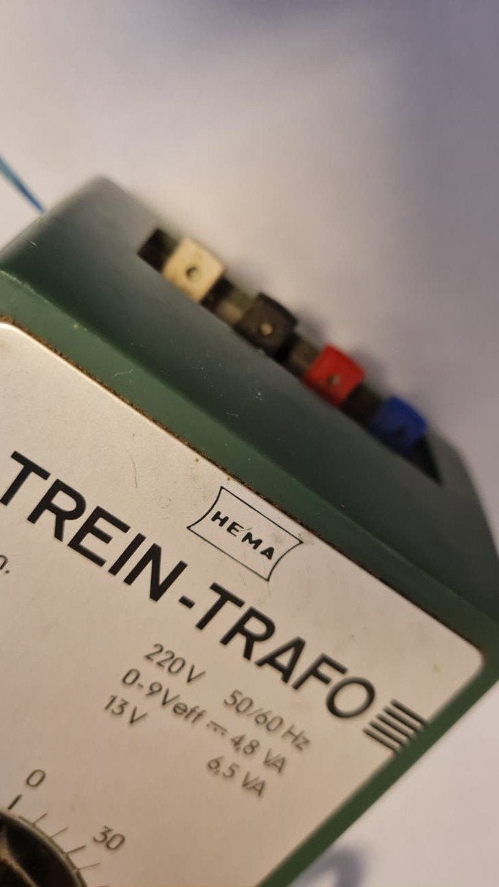 Trein trafo HEMA ( 2 stuks beschikbaar ), Transformator of Voeding, Gebruikt, Gelijkstroom, Fleischmann
