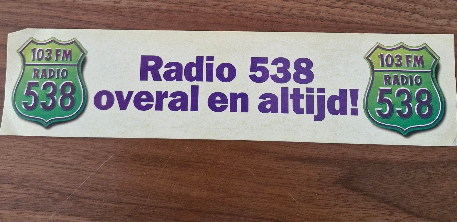 Vintage Veronica en Radio 538 stickers, Verzamelen, Ophalen of Verzenden