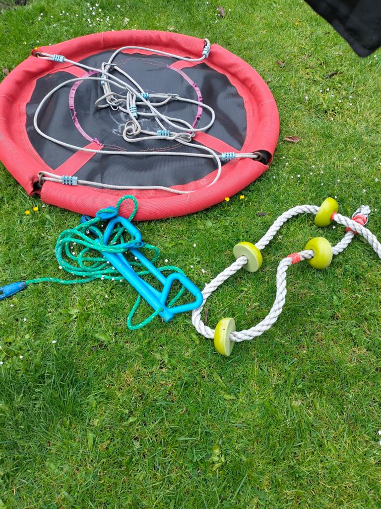 Schommel en klimtouw voor speeltuin, Ophalen of Verzenden, Gebruikt, Schommel