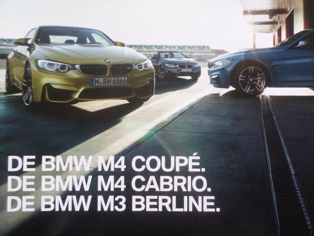 BMW M3 & M4 Coupe & Cabrio 2015 Brochure, Ophalen of Verzenden, Zo goed als nieuw, BMW
