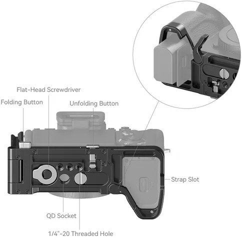 SmallRig 3984 Opvouwbare L-Bracket voor Sony, Ophalen of Verzenden, Overige typen