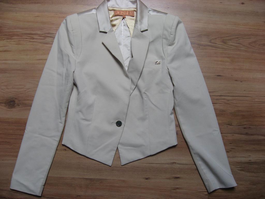 prachtig colbert met leuke open rug, Josh V., mt XS, Verzenden, Beige, Zo goed als nieuw, Jasje