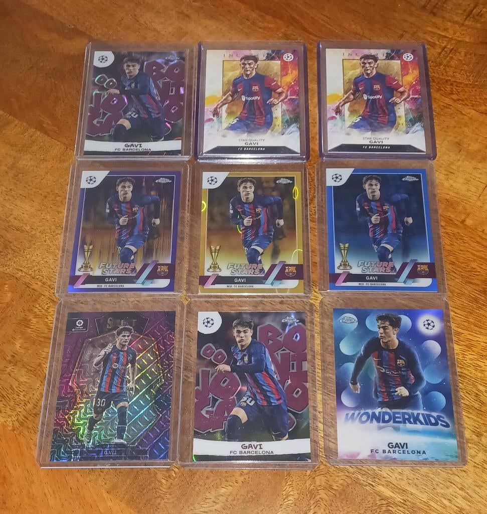 Gavi ( 9x ), Ophalen of Verzenden, Nieuw, Buitenlandse clubs, Spelerskaart
