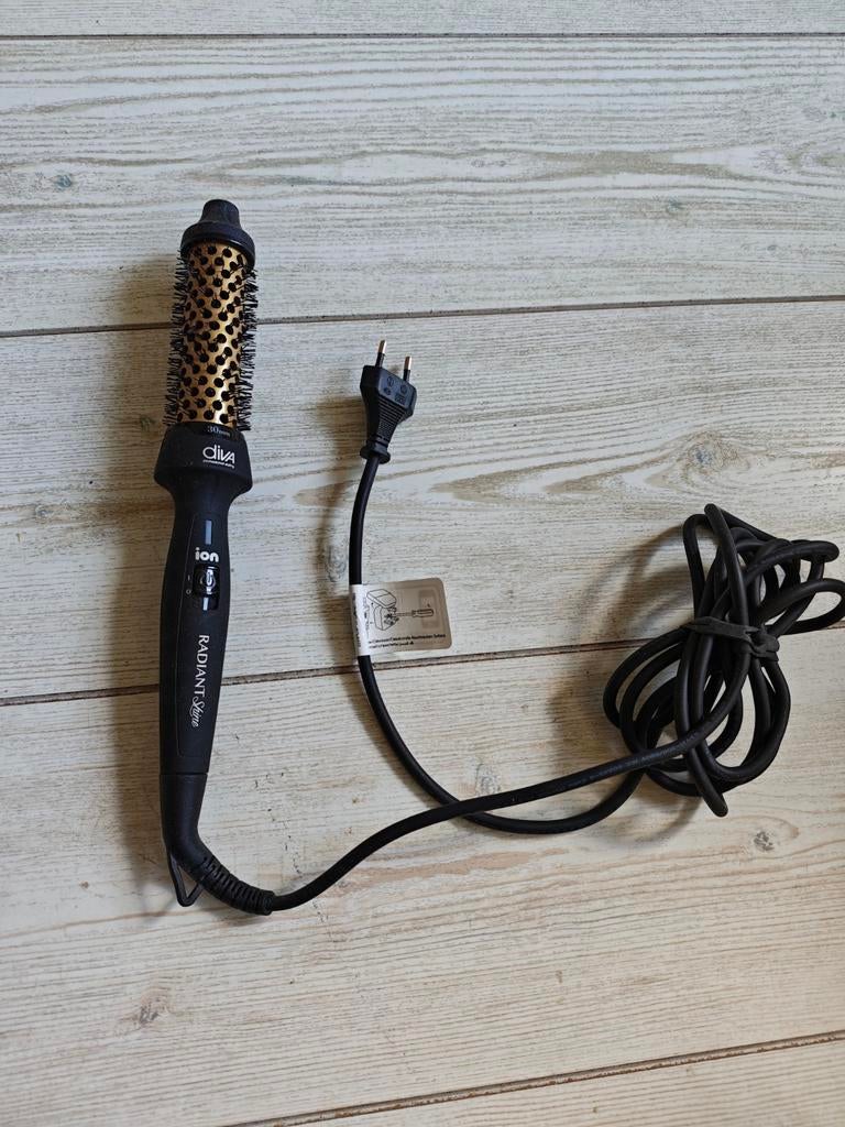 Diva Radiant Shine Hot Ceramic Brush - Zo goed als nieuw, Ophalen of Verzenden, Zo goed als nieuw, Kam of Borstel