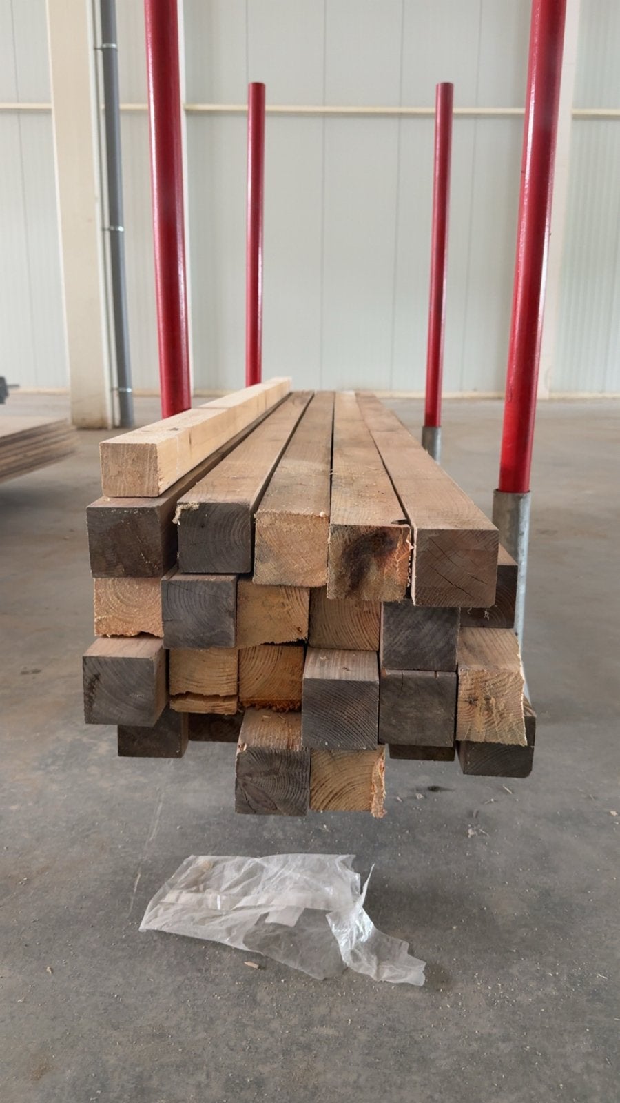 23 balken 7x7 cm, 2.50 - 2.65 meter lang, Ophalen, Gebruikt, 250 tot 300 cm, 50 mm of meer